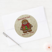 Custom Gingerbread Gift Label Stickers (Envelop)