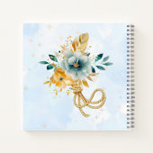 Custom Giraffe Floral Sketchbook for Kids Notitieboek (Achterkant)