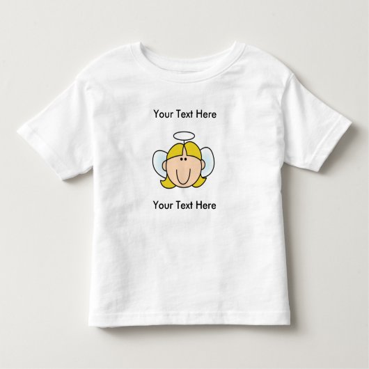 Custom Girl Blond Angel T-shirt (Voorkant)