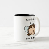 Custom Girl Brown Angel Mok -  (Voorkant rechts)