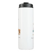 Custom Girl & Dog Thermal Tumbler Thermosbeker (Voorkant)