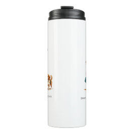 Custom Girl & Dog Thermal Tumbler Thermosbeker
