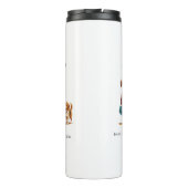 Custom Girl & Dog Thermal Tumbler Thermosbeker (Achterkant)