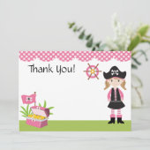 Custom Girl Pirate Bedankt (Staand voorkant)