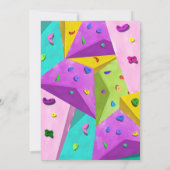 Custom Girl Rock Klimmen Verjaardagsfeest Kaart (Achterkant)