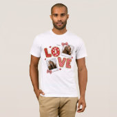 Custom Girlfriend Boyfriend Gift T-shirt (Voorkant volledig)