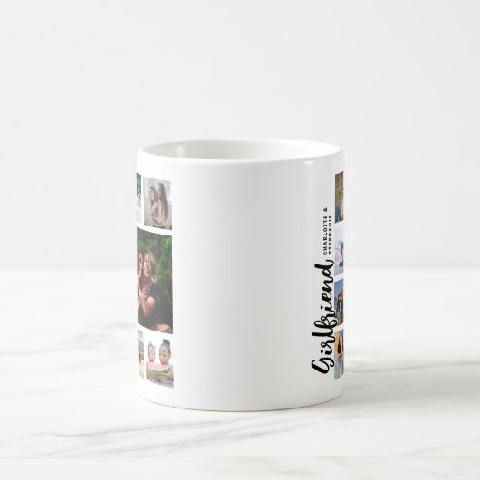 Custom Girlfriend Photo Collage Koffiemok (Center)