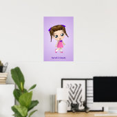 Custom Girls Room Chibi Poster (Thuiskantoor)