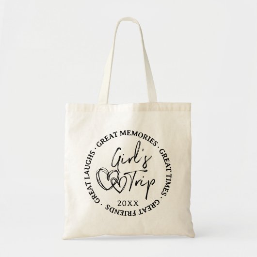 Custom Girls Trip 2025 Vrouwen Meisje Vakantie Wee Tote Bag (Voorkant)
