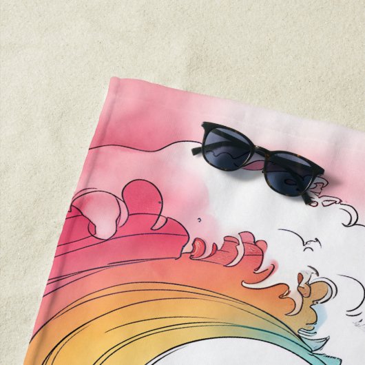 Custom Girls 'Trip Ik zal de Alibi Messy Bun breng Strandlaken (In situ)