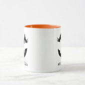 Custom Girly Jack O Lantaarn Pompoen Gezicht Hallo Mok (Midden)