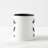 Custom Girly Jack O Lantaarn Pompoen Gezicht Hallo Mok (Midden)