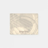 Custom gitarist performer zanger muzikant post-it® notes (Voorkant)