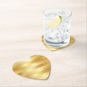 Custom Glam Faux Gold Blank Moderne Sjabloon Kartonnen Onderzetters (Insitu)