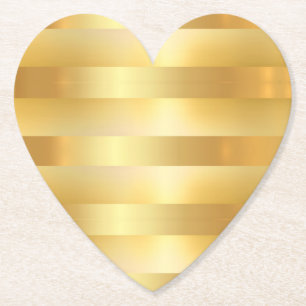 Custom Glam Faux Gold Blank Moderne Sjabloon Kartonnen Onderzetters