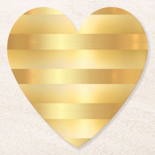 Custom Glam Faux Gold Blank Moderne Sjabloon Kartonnen Onderzetters (Voorkant)