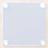 Custom Glass Onderzetter | Elegante Drink & Trivet Glazen Onderzetter (Achterkant)