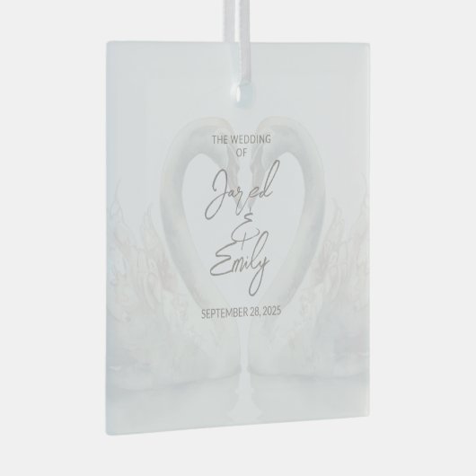 Custom Glass Ornament (Voorkant Rechts)