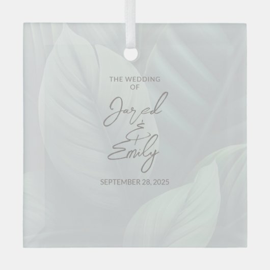 Custom Glass Ornament (Voorkant)