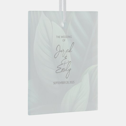 Custom Glass Ornament (Voorkant Rechts)