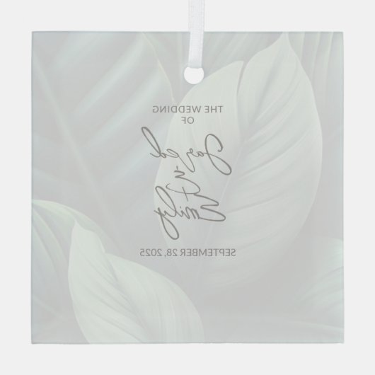 Custom Glass Ornament (Achterkant)