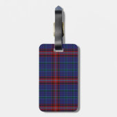 Custom Glenn Tartan Plaid Bagagelabel (Achterkant verticaal)