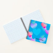 Custom Gliding Blue "Heart to Heart" Journal Notitieboek (Binnen)