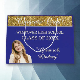 Custom Glitz! Personalized Graduation  Groot Cadeauzakje