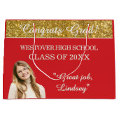 Custom Glitz! Personalized Graduation  Large Gift Groot Cadeauzakje (Voorkant)
