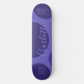 Custom Gnarly Betty Boss Meisje Modern Paarse Persoonlijk Skateboard (Voorkant)