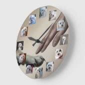 Custom God Creëer Dog 12-jarige Puppy Uw Foto's Grote Klok (Hoek)