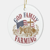 Custom “God Family Farming” Ornament (Links)