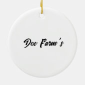 Custom “God Family Farming” Ornament (Achterkant)