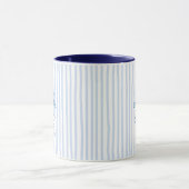 Custom Godmother Blue Stripe Ceramic Mok (Midden)