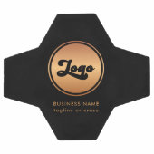 Custom Gold Business Logo Company, zwart-merk Voetbal (Enkel)