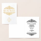 Custom Gold Corporate Elegant Event Uitnodiging (Display)