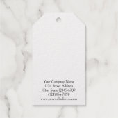 Custom Gold Diamond Hanging Oorbel Display Kaarten Cadeaulabels (Achterkant)