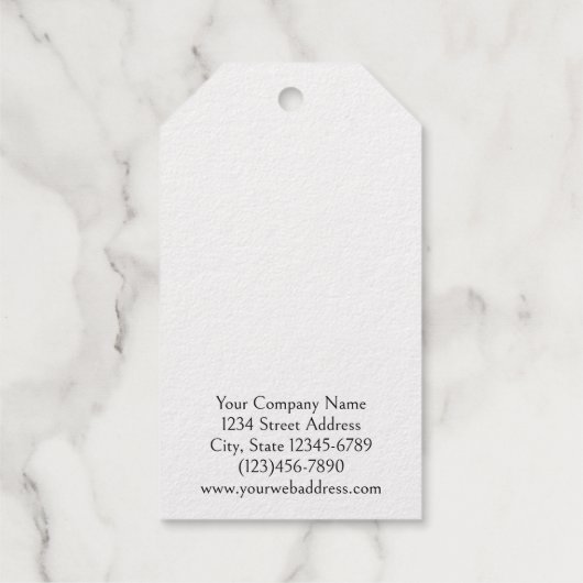 Custom Gold Diamond Hanging Oorbel Display Kaarten Cadeaulabels (Achterkant)