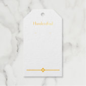 Custom Gold Diamond Hanging Oorbel Display Kaarten Cadeaulabels (Voorkant)