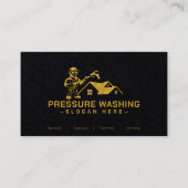 Custom Gold druk wassen zwart Visitekaartjes (Voorkant)