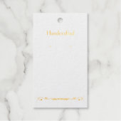Custom Gold Floral Spray Oorbel Display Kaarten Cadeaulabels (Voorkant)