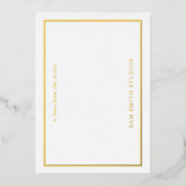 Custom Gold Foil Artist Dank u kaart (Voorkant)