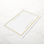 Custom Gold Foil Artist Dank u kaart (Gedraaid)