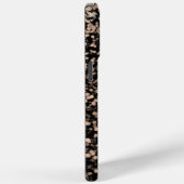 Custom Gold Glitter Midnight Black Case-Mate iPhone Case (Achterkant / Rechts)