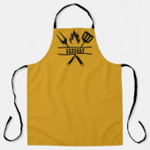 Custom Gold Grilling Apron Schort (Voorkant)