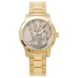 Custom Gold horloge voor mannen..Ankhcestor merk c