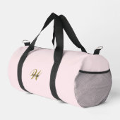 Custom Gold Initial l Girly Blush Pink Fitness Gym Plunjezak (Rechterhoek)