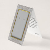 Custom Gold Lijst Lace Zelfstandige Oorbel Kaarten (Voorkant)