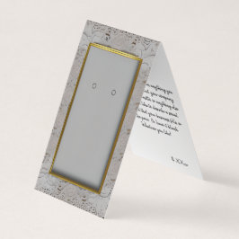 Custom Gold Lijst Lace Zelfstandige Oorbel Kaarten