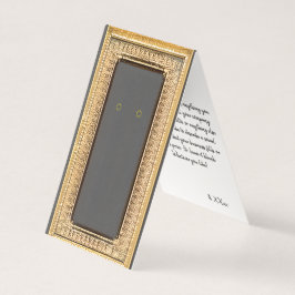 Custom Gold Lijst Self-Stand Oorbel Display Kaarte Kaart